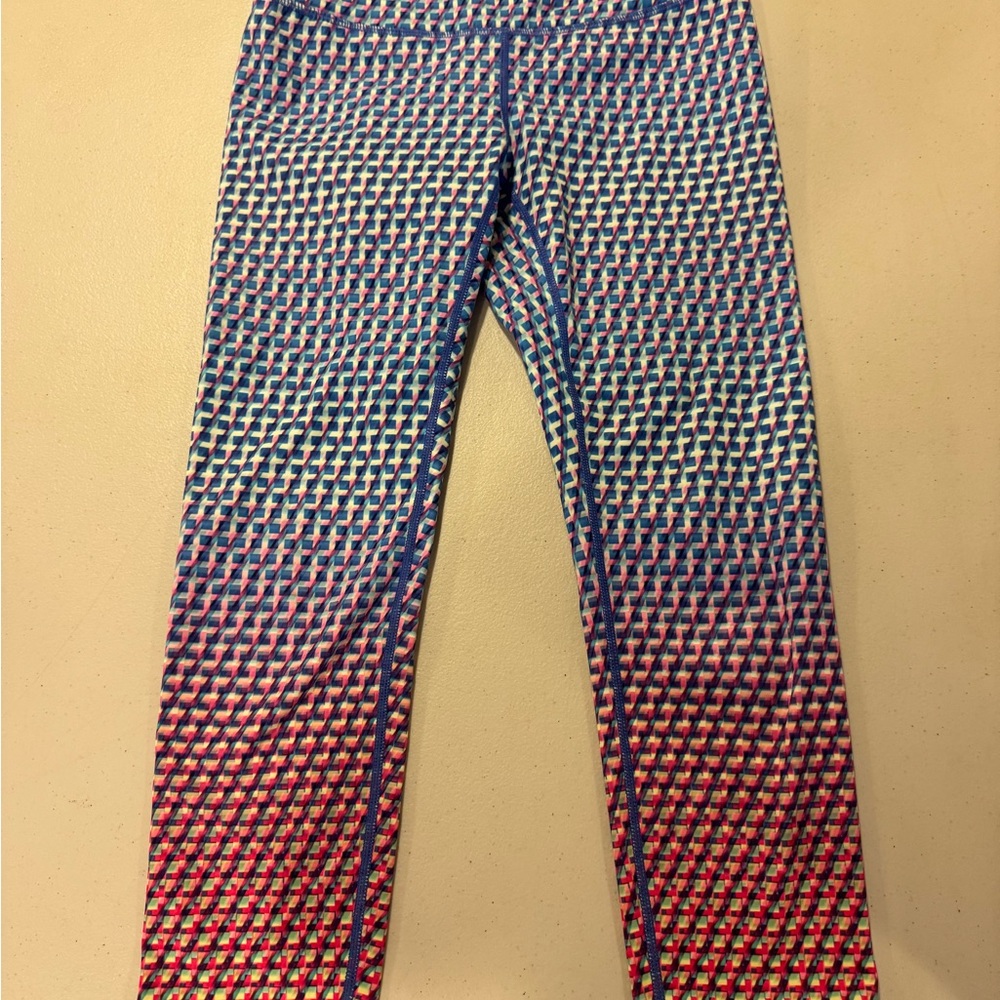 Athleta Multicolor Geometric Leggings
